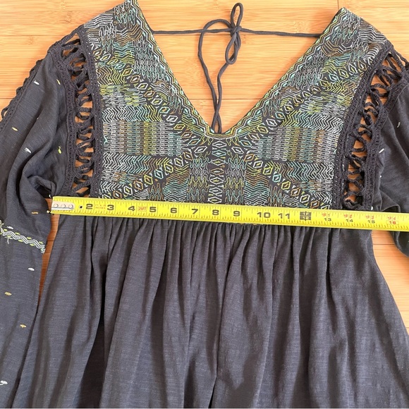 Free People Much Love Mini Dress Tunic Top - Picture 7 of 16